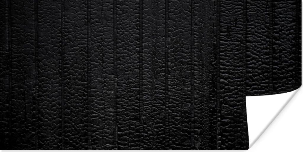 MuchoWow Poster Schwarz - Design - Textur - Lederoptik 80x40 cm - Wanddeko