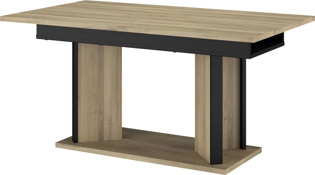 Grande table de repas Oskar extensible pour 8 personnes chêne noir - 13