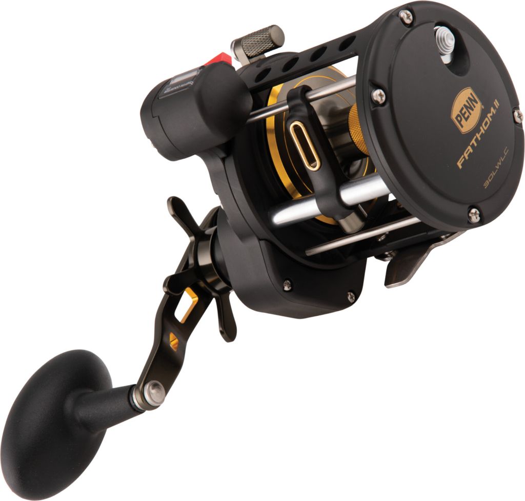 Penn Fathom II Level Wind Reel 30 Linecounter - Rechtshand Rolle
