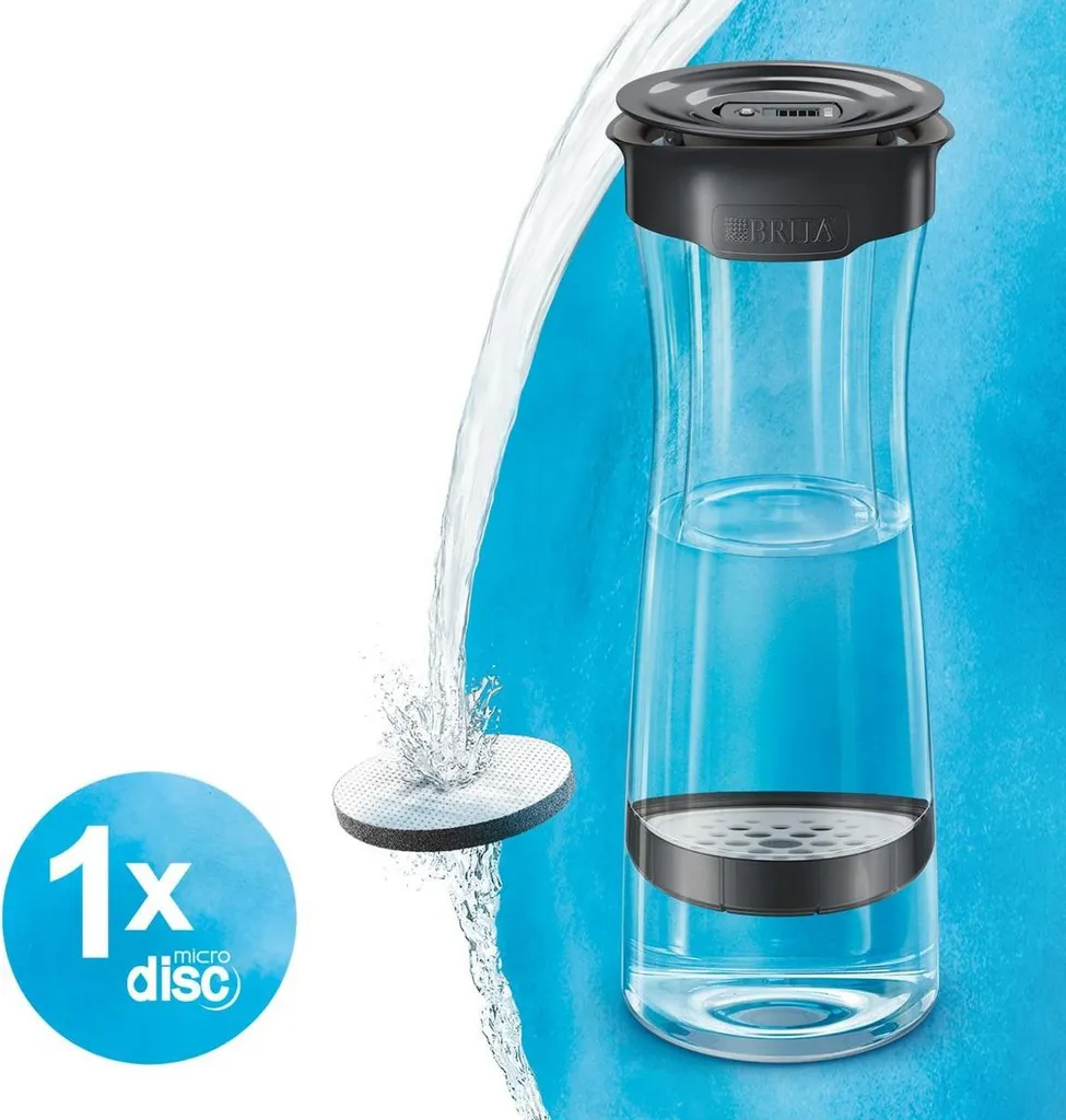 Carafe filtrante Brita Fill & Serve 1,3L Gris Foncé - Eau filtrée pure - 13