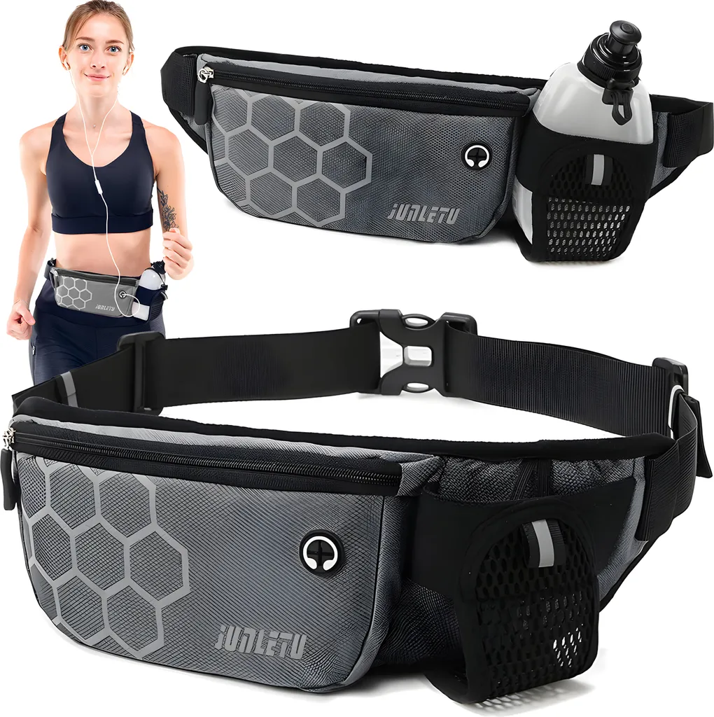 Sac banane Crossbody Noir - Pochette de Sport Légère Retoo