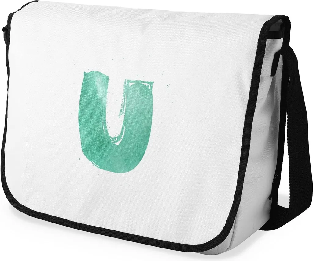 Borsa a tracolla Le Jardin con "U" in verde