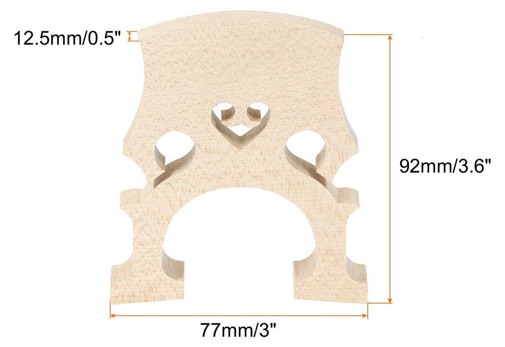 Cello Brš¹cken Ahorn Holz Cello Steg fš¹r 1/2 Cello Ersatzinstrumente Teile