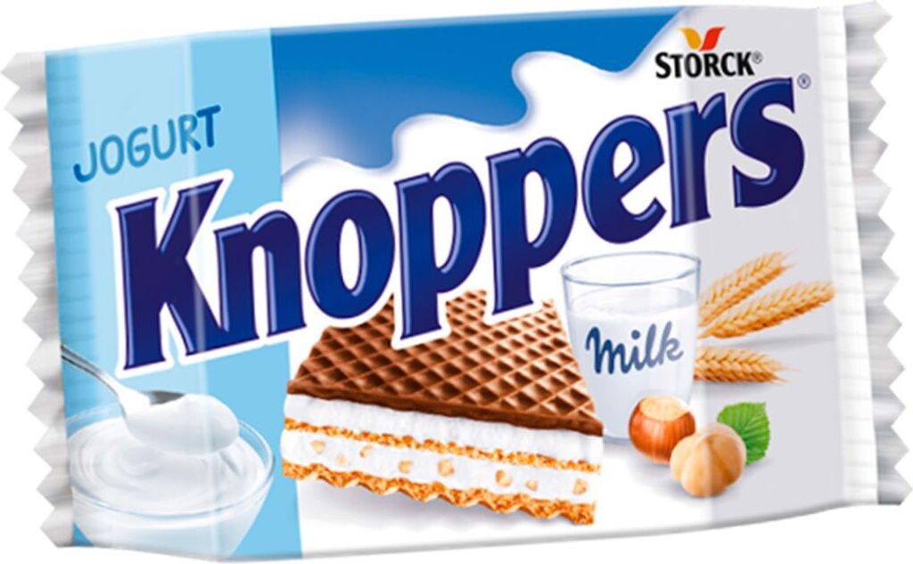 Knoppers Jogurt Wafelek mleczno-jogurtowy 25 g x 24 sztuk Zdjęcie produktu 