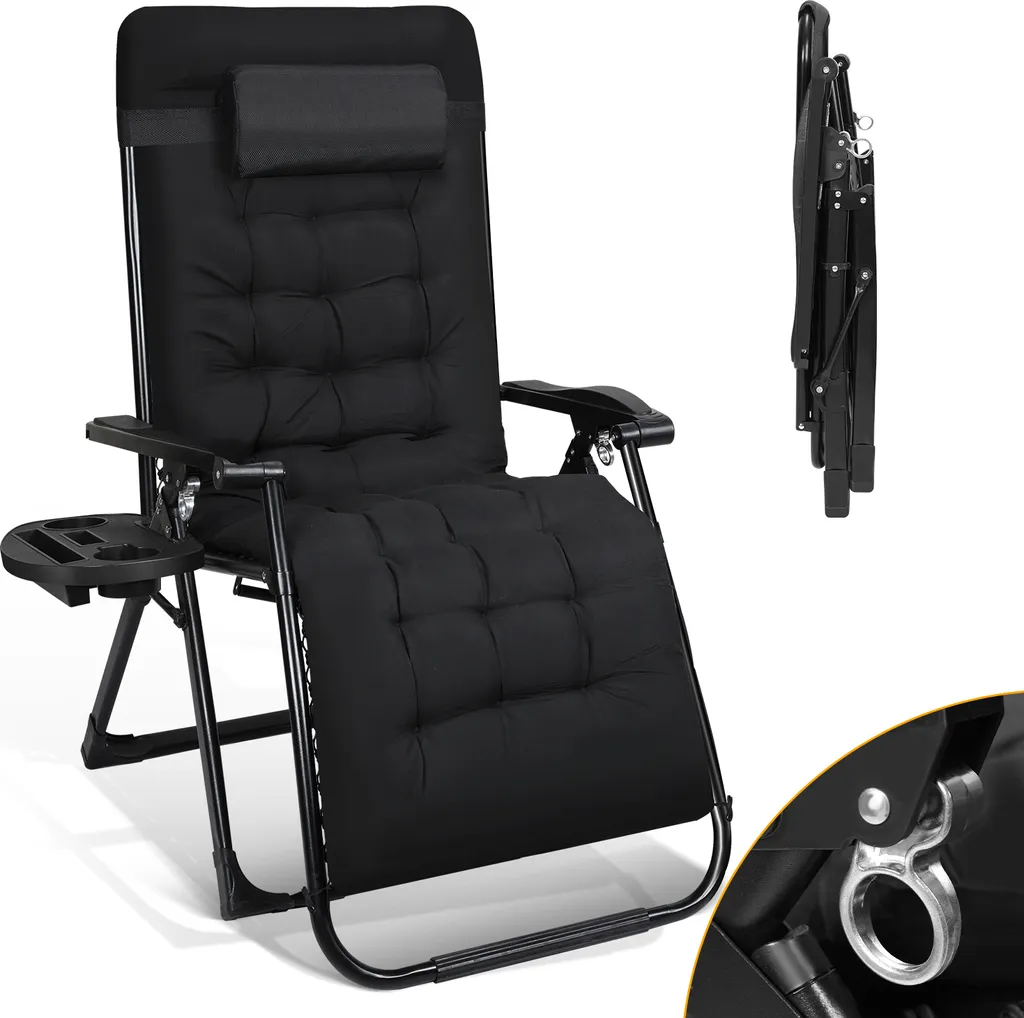 TolleTour Sedia Sdraio 150kg | Struttura in Acciaio e Design Ergonomico