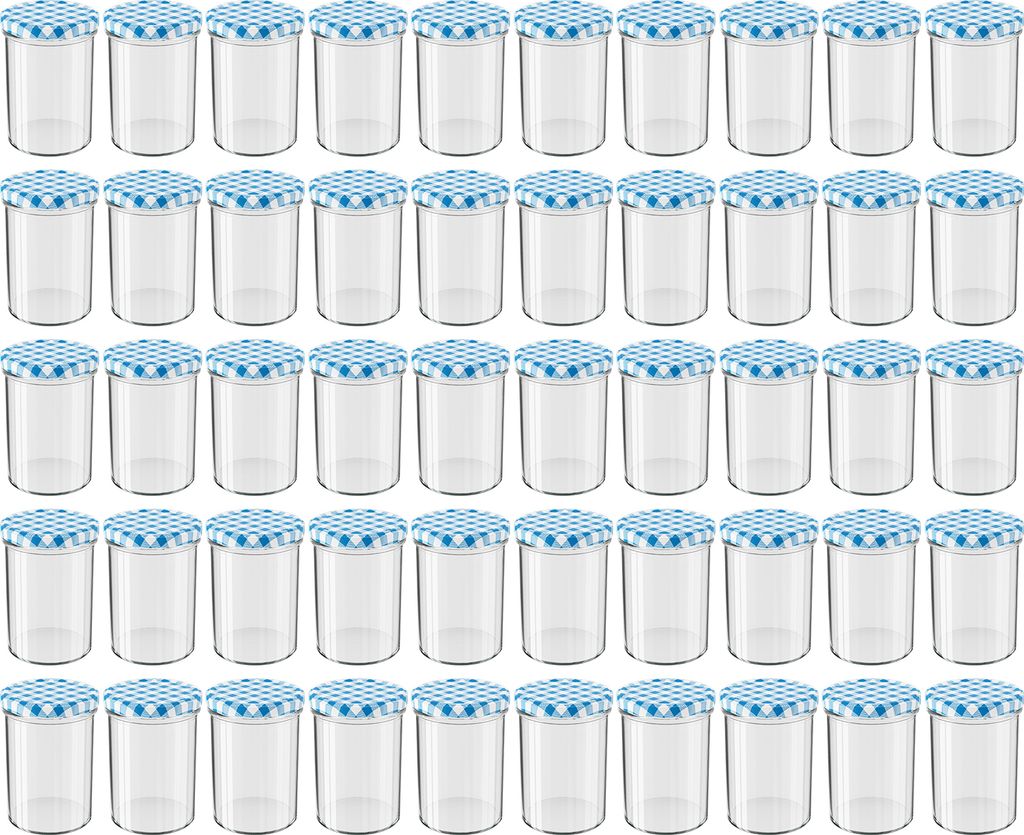 WELLGRO Einmachgläser mit Schraubdeckel - 435 ml, 8,5 x 12 Produktbild 1