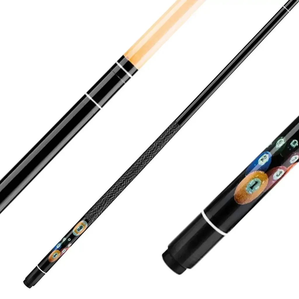 Queue de billard 124cm en bois robuste avec boule de billard enfant - 9