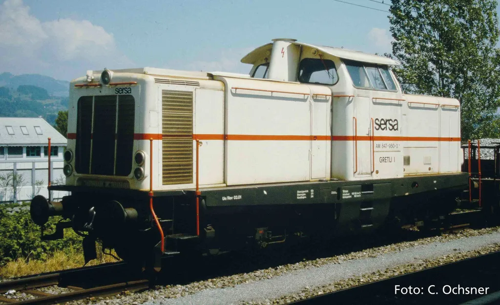 Locomotive Diesel Miniature Am 847 Sersa Piko 52333 pour Réseau H0