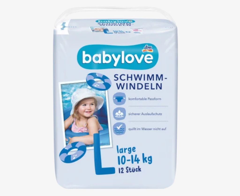 babylove Schwimmwindeln Größe: L, 10-14 kg, Weich Produktbild 