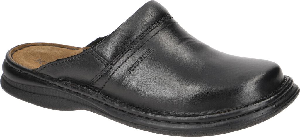 Josef Seibel MAX Herren Pantolette - bequeme Pantoletten schwarz Freizeit NEU