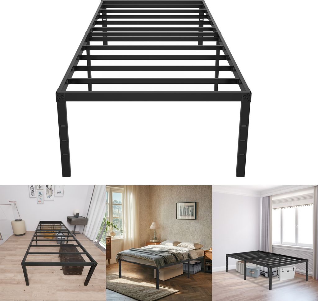 UISEBRT Cadre de lit moderne Lit métallique 90x200 cm - Lit Image du produit 