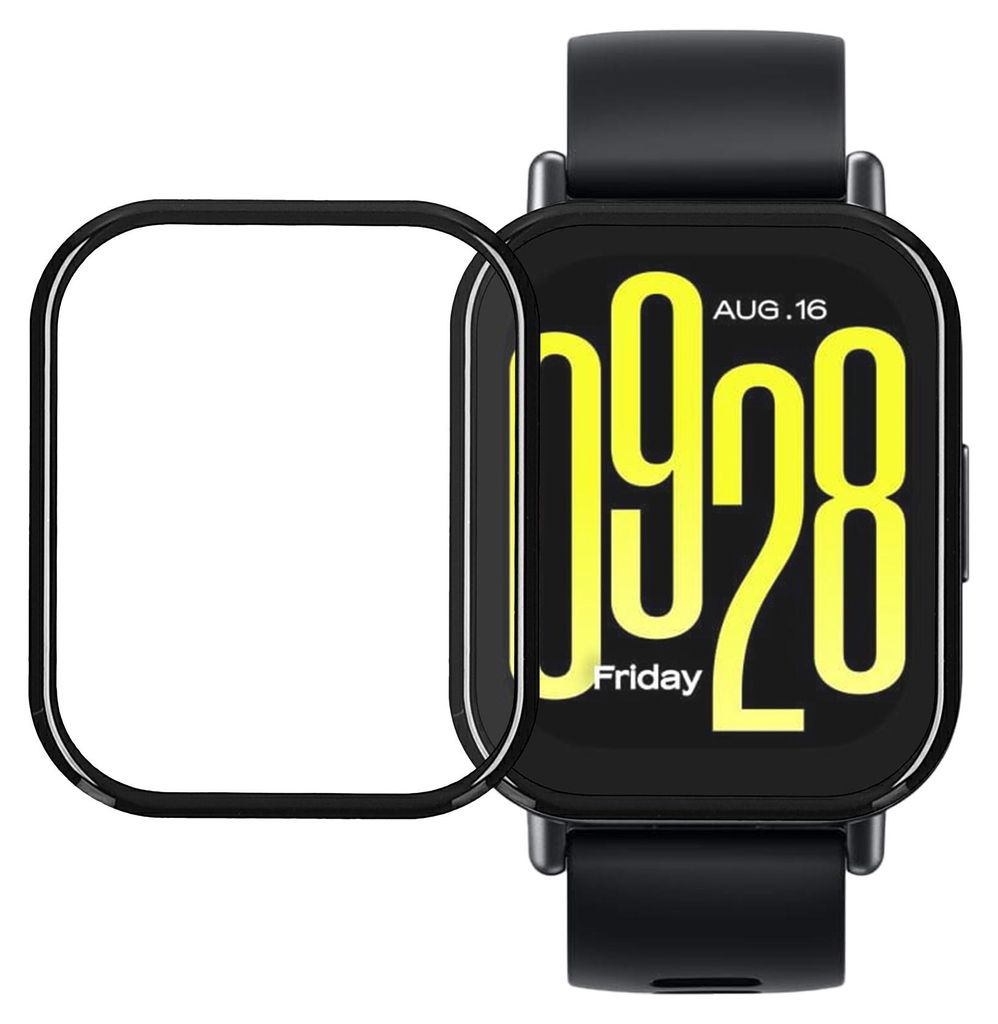 kwmobile 2x Transparente Displayschutzfolie kompatibel mit Xiaomi Redmi Watch 5 Active Folie - Schutzfolie für Fitness Tracker - robuster
