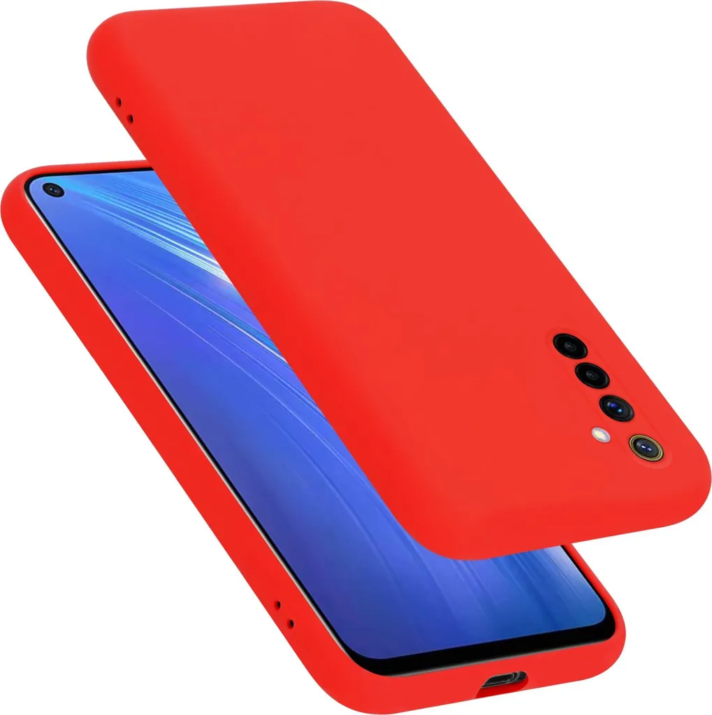Custodia Realme 6 4G / 6s Cadorabo TPU Rosso - Cover Slim Antigraffio
