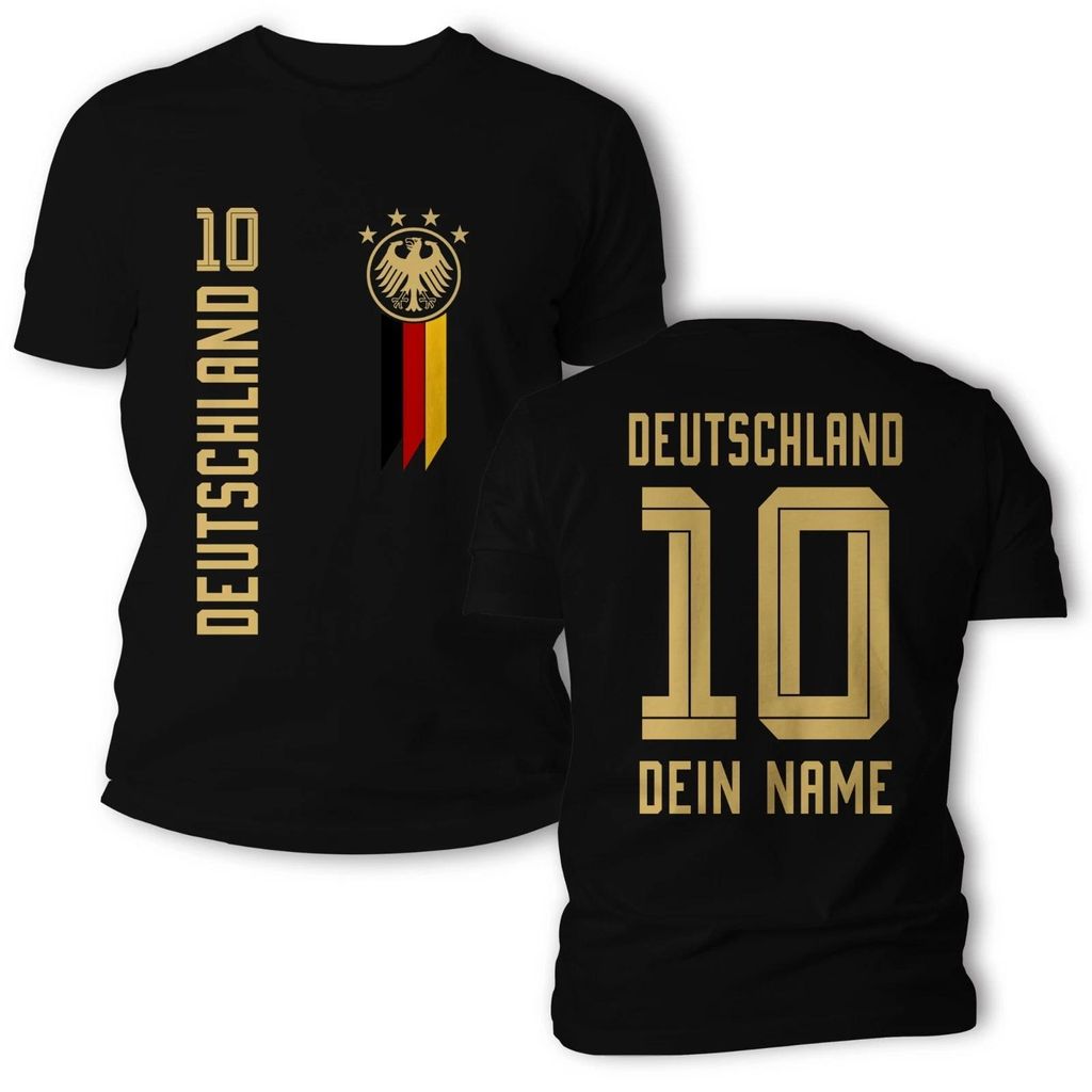Deutschland Fußball Fan Shirt Herren Damen personalisierbar Produktbild 