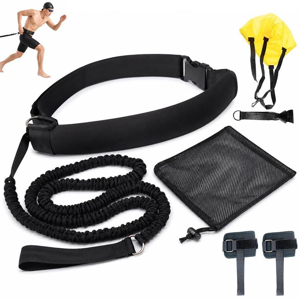 Swim Tether Schwimmtrainingsset 4m, Widerstandsband Pool Produktbild 