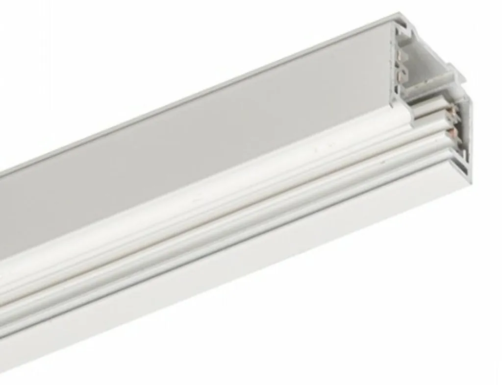 Rendl Eutrac R11300 Plinthe Triple 2m Blanche pour Rail Triphasé 230V