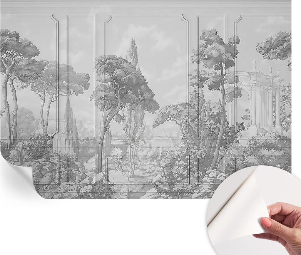 Selbstklebende Wandtapete - Dekorative Tapete für Wohnzimmer - Klebefolie für Wandbilder - Tapetenfolie für Wanddekoration - 152x104 cm - Atmosp...