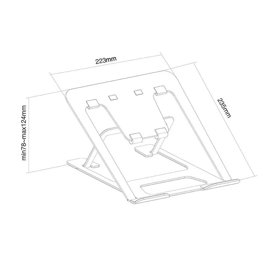 Neomounts NSLS085SILVER Support PC Portable 10-17" Pliable et Compact - 19