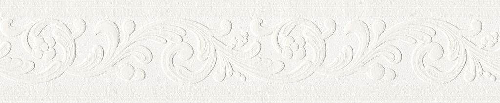 A close-up of a white embossed border pattern.