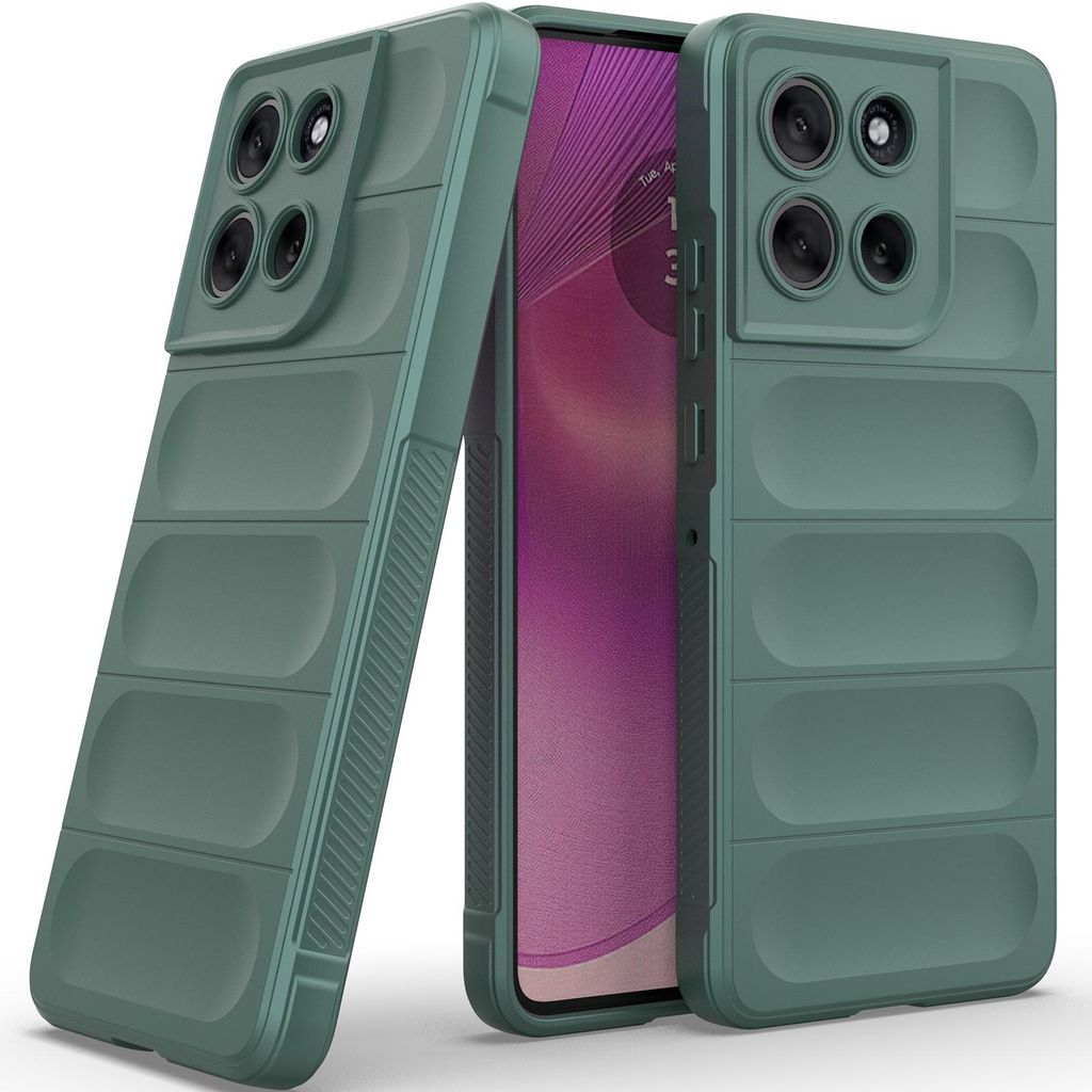 Handyhülle für Motorola Moto G86 Weich TPU Silikon Stossfest Anti-rutsch Hülle Grün