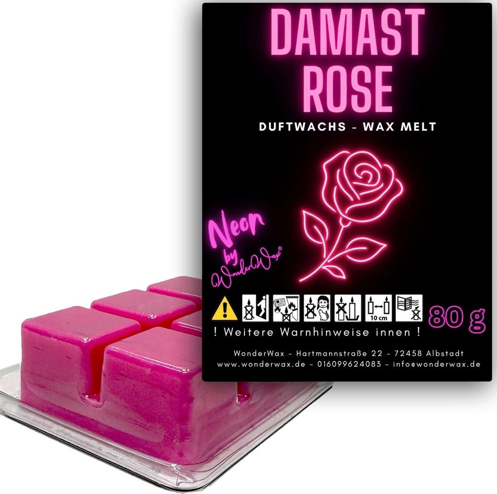 WonderWax Neon Duftwachs Wax Melts für Duftlampe, 6 Würfel Duftmelt Wachsmelt Sojawachs Neon Würfel für Raumdüfte, Wachs Duftöl Indoor Herbst...