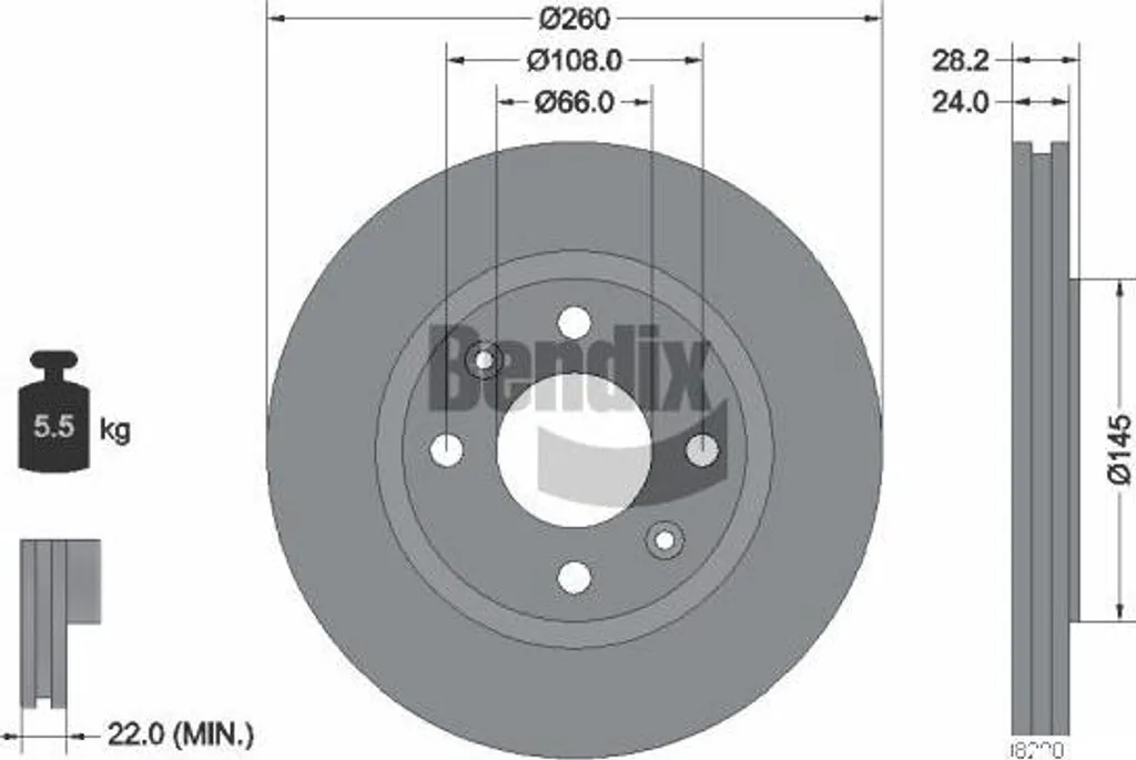 Améliorez votre freinage avec le disque Bendix BDS1882 Peugeot 406