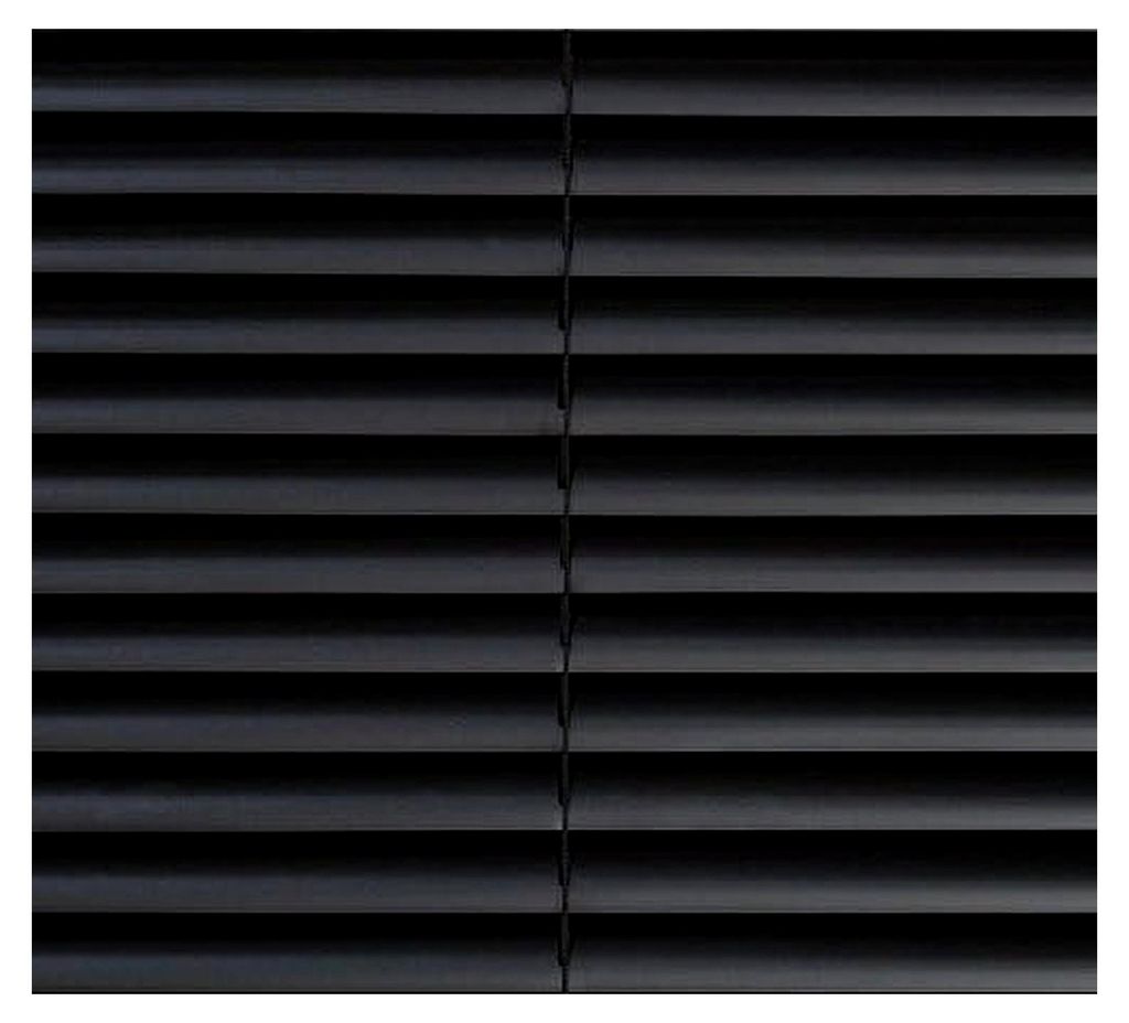 PVC-Jalousie schwarz (110 x 160 cm)