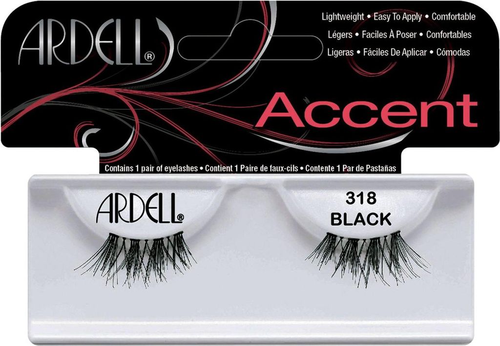Ardell Half Eyelashes 318 Black - Look naturale per gli Immagine del prodotto 