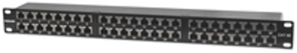 Intellinet patch panel 48 ports Cat5e FTP 1U noir pour baie réseau