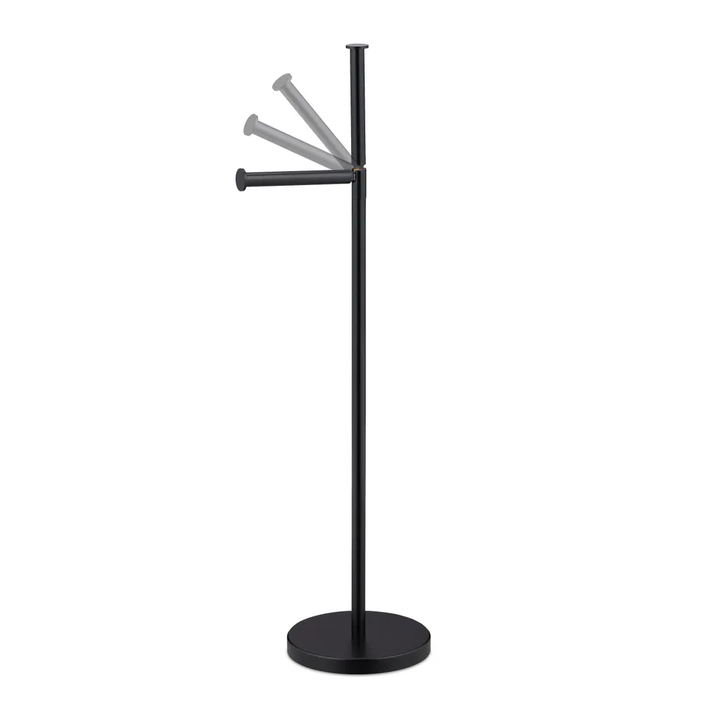 Offerta Relaxdays Portarotolo Nero: Rinnova il Bagno con Eleganza