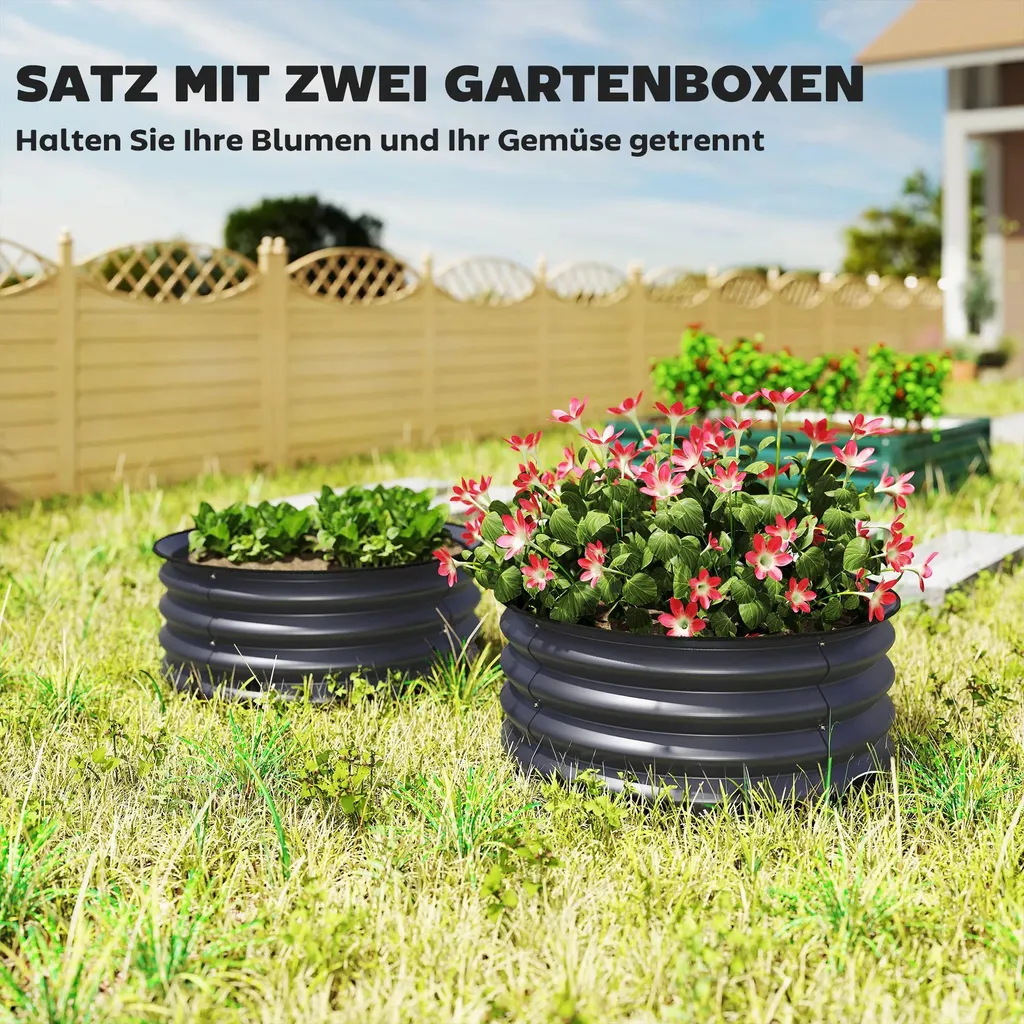 Double châssis de culture en acier résistant pour potager et balcon 1m - 3