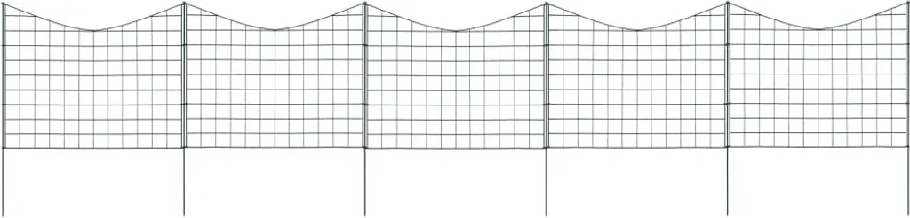 The Living Store Recinzione Giardino Concava 77,5x64 cm Verde - Offerta