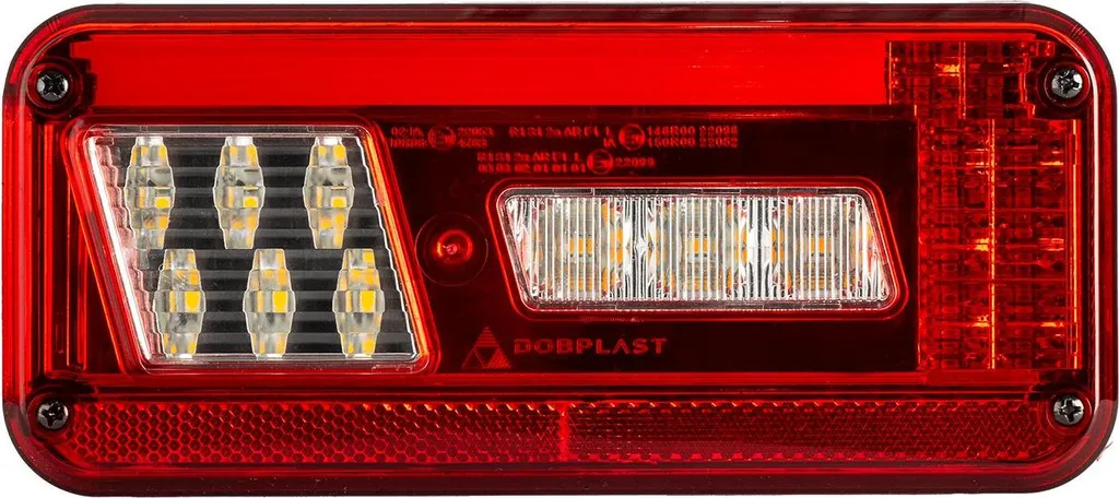 Feu LED Dobplast DPT30 6 fonctions droit pour rénovation de remorque
