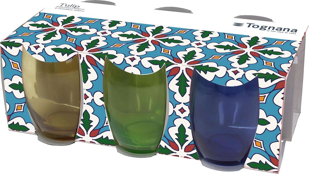 Tognana 6er-Set Gläser 400 ml TULIP