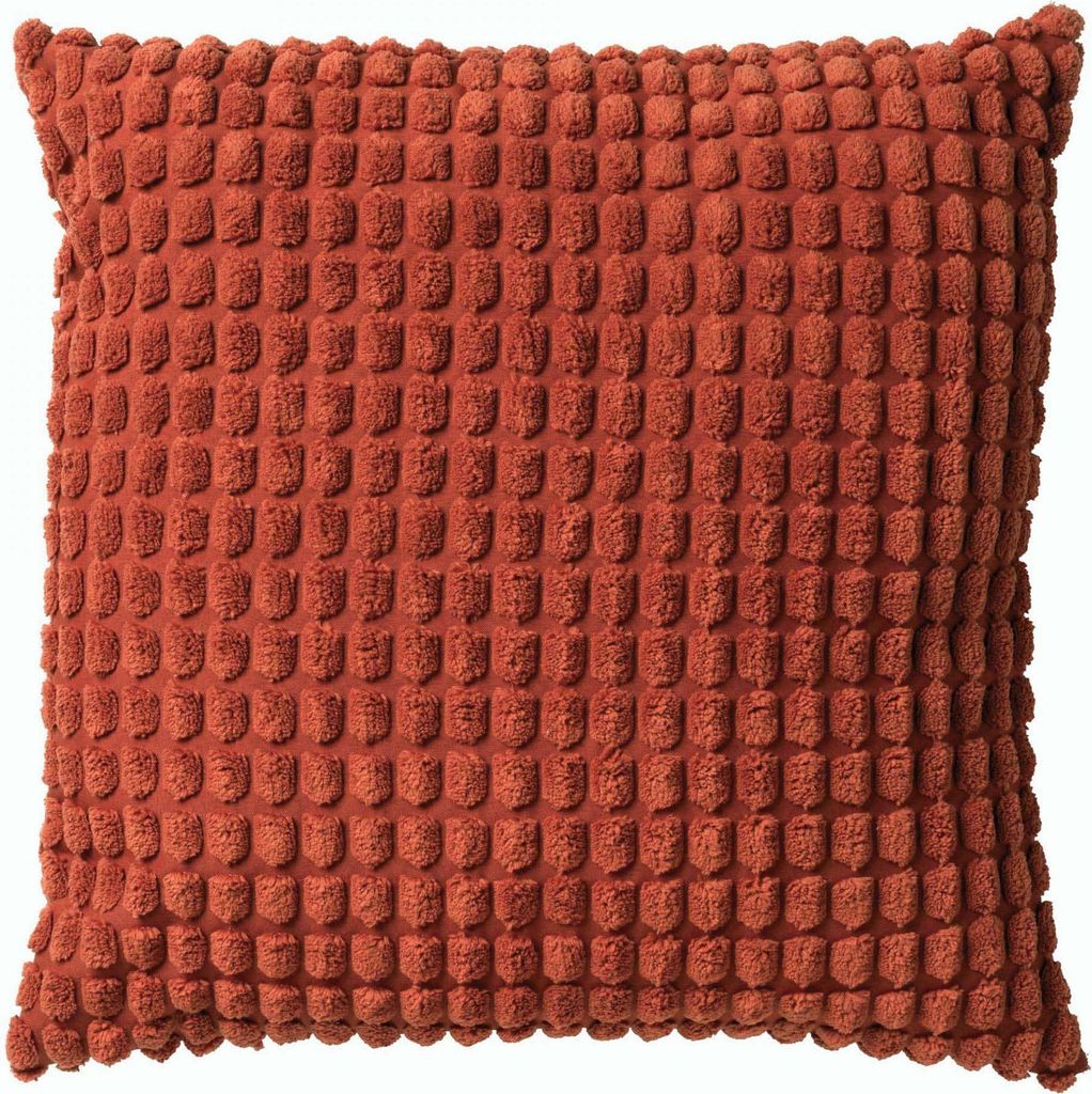 Dutch Decor Dekokissen Rome 45x45 cm Rot Unifarben