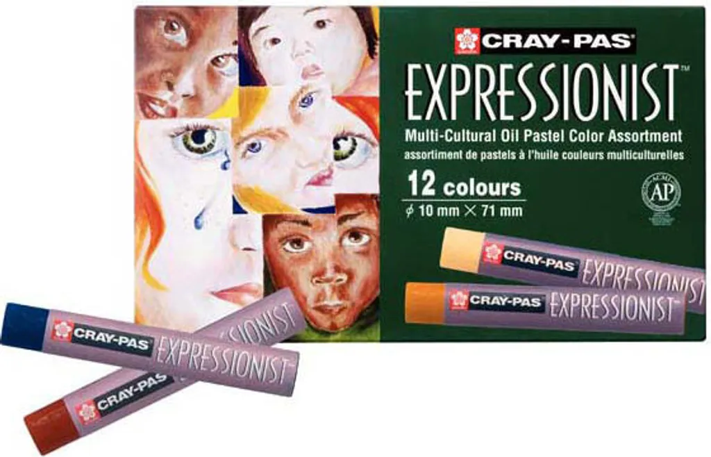 Set Sakura Cray-Pas Multikult 12 Colori - Pastelli Olio Professionali