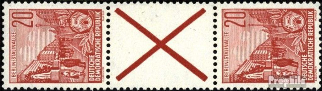 Briefmarken DDR 1957 Mi SZ8 postfrisch Fuenfjahresplan