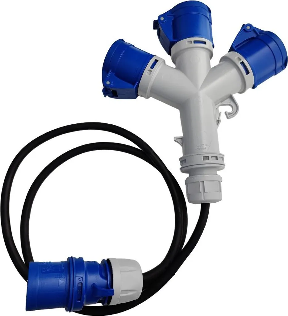Adaptateur Camping CEE Multiprise 3 Sorties 230V avec Câble de 1,5m IP44