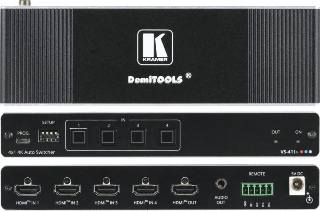 Finis les Câbles à Débrancher avec le Commutateur HDMI 4K Kramer VS-411X