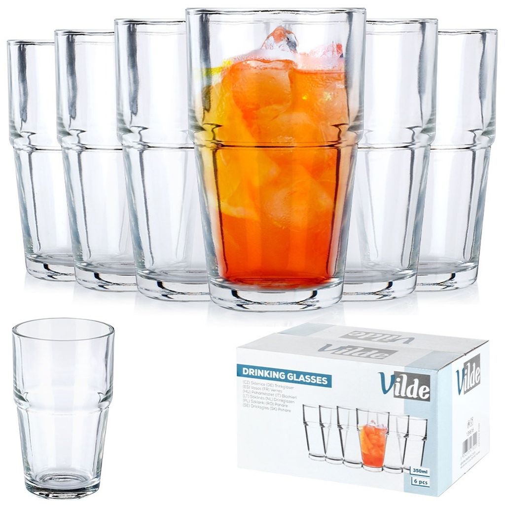 Vilde Gläser-Set Trinkgläser Wassergläser Saftgläser 325 ml Produktbild 