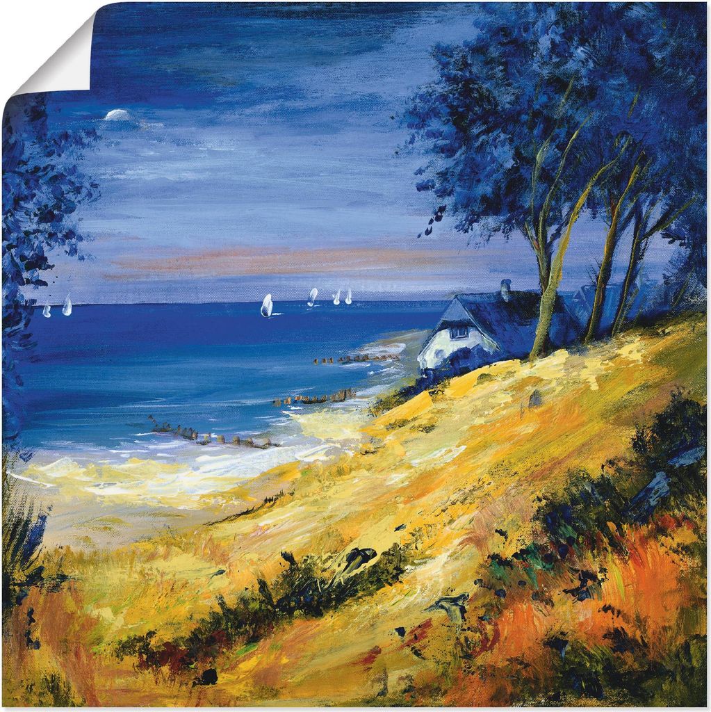 ARTland Poster Das Meer zu Hause Größe: 40x40 cm