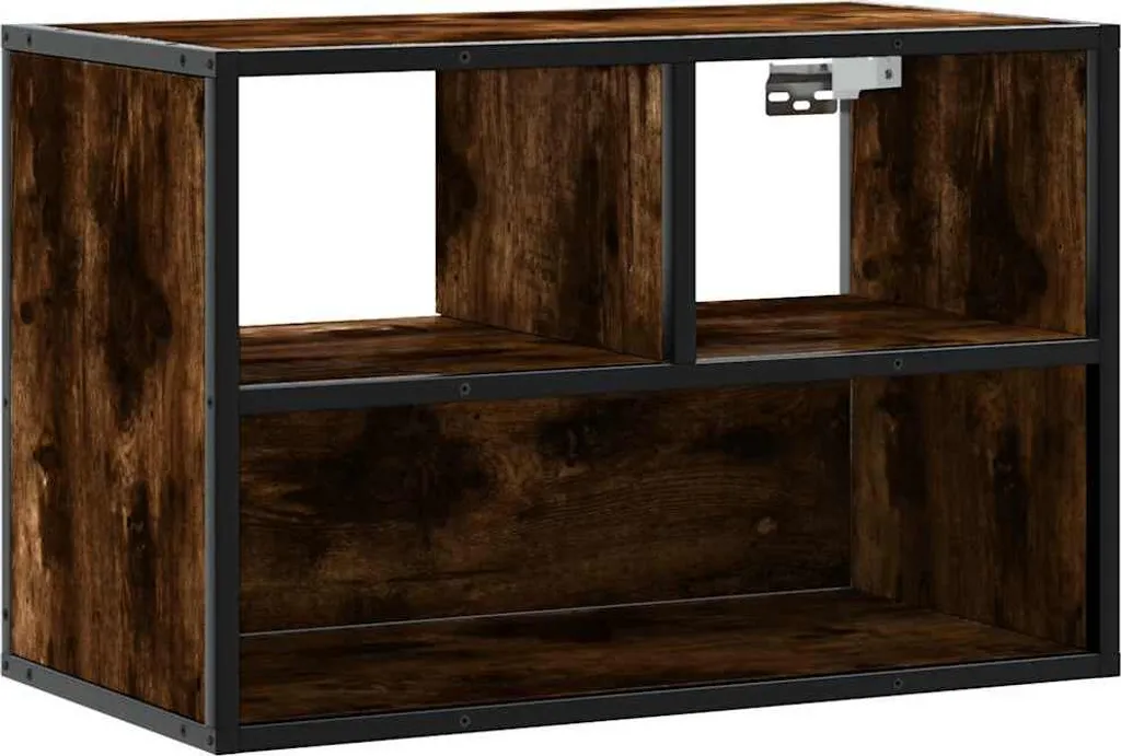 vidaXL Mobile TV Industriale Rovere Fumé 60cm - Metallo e Legno