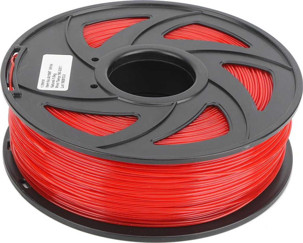 3D-Druckerfilament, langes PLA, rotes Druckmaterial, 1,75 mm, 1 kg