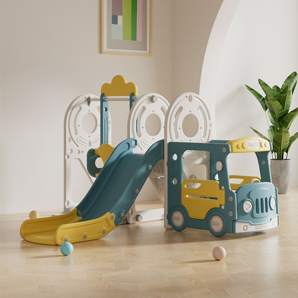 360Home Indoor-Kinderautorutsche möbel Rutsche mit Schaukel Produktbild 