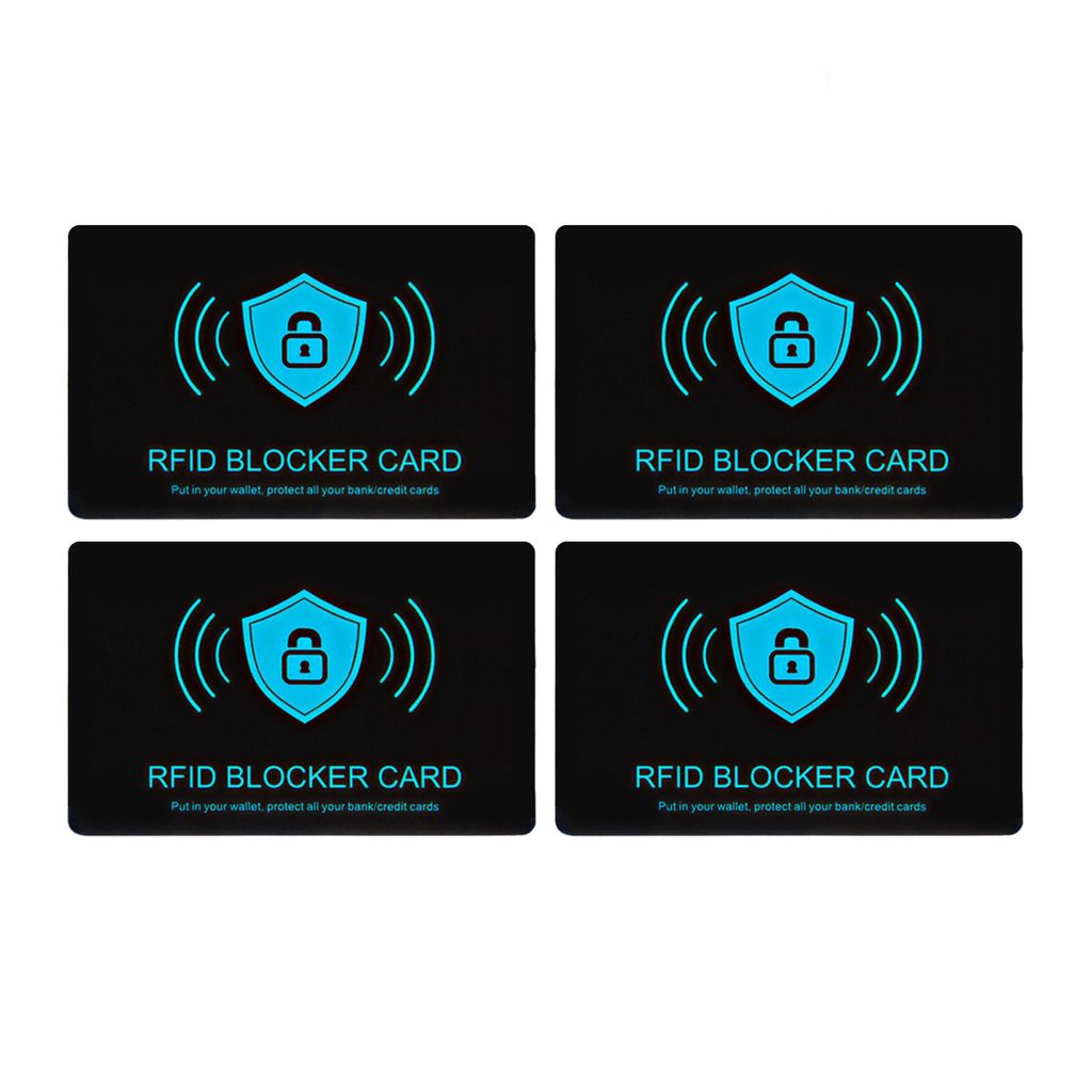 4x RFID Blocker Schutzkarte – NFC Schutzkarte für EC- &  Produktbild 