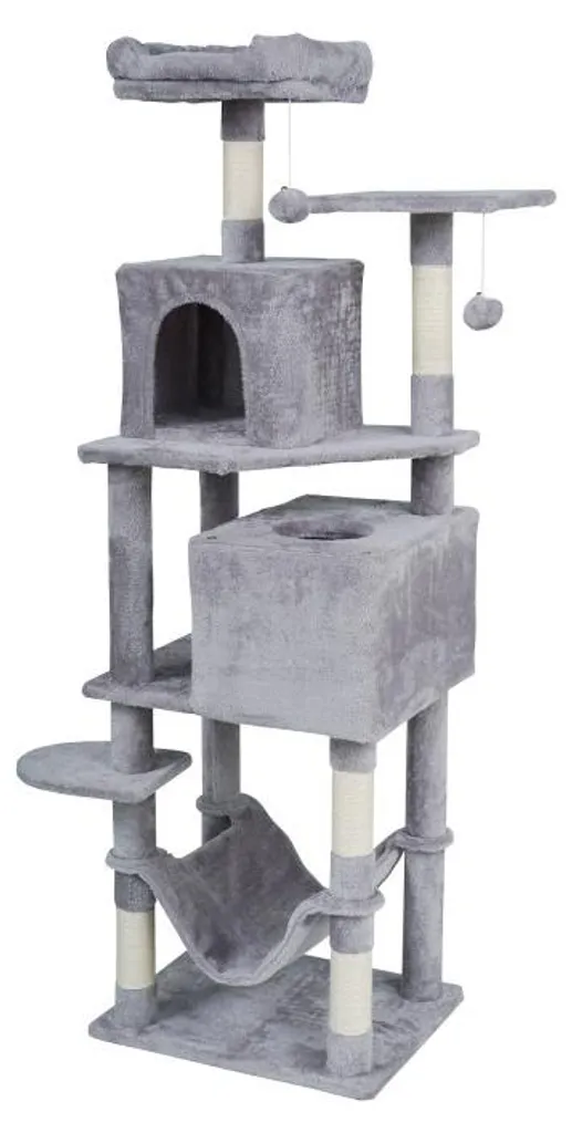 Arbre à chat Rebel RA-1007 gris 155 cm - Solution anti-griffures