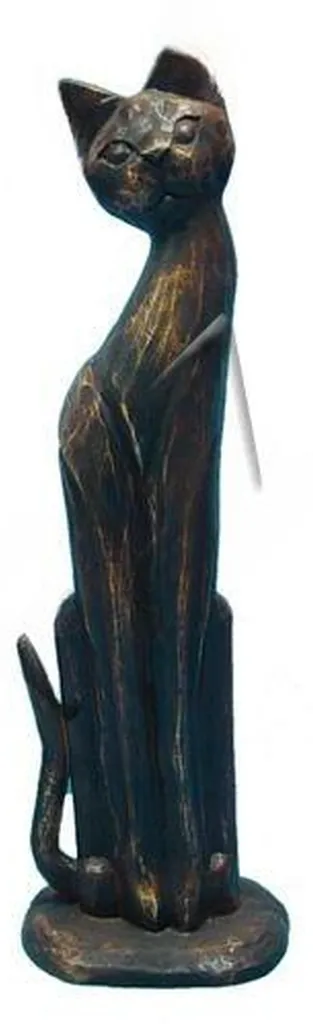 Statue Chat pour Décoration de Terrasse et Jardin Zen Moderne Modèle C328a