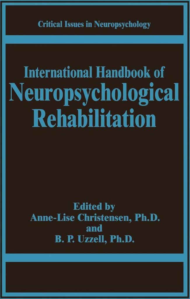 International Handbook of Neuropsychological Rehabilitation