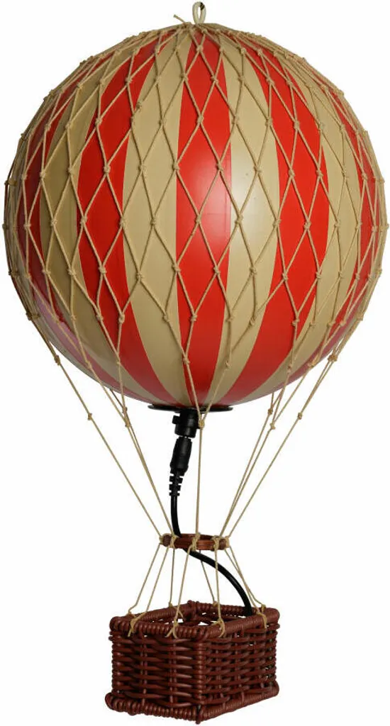 Veilleuse Enfant Montgolfière Travels Light Rouge pour Chambre et Salon