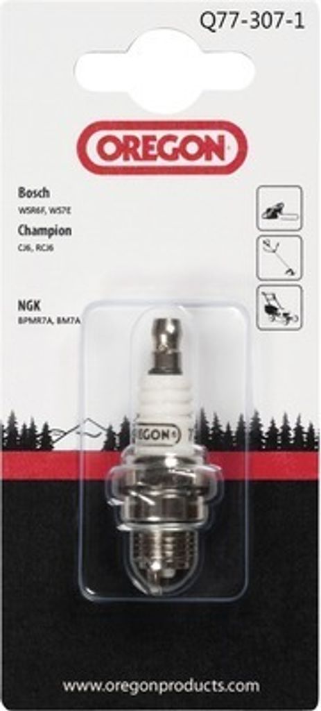 Zündkerze Oregon Q77-307-1 vergleichbar mit Champion RCJ6Y, Bosch WSR6F / WSR5F,NGK:BPMR7A